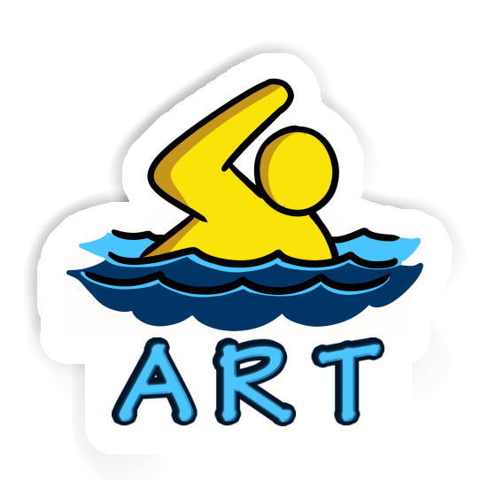 Sticker Swimmer Art Notebook Sticker Swimmer Art Gift package Image