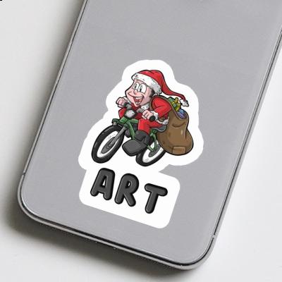 Sticker Bicycle Rider Art Notebook Sticker Bicycle Rider Art Gift package Image