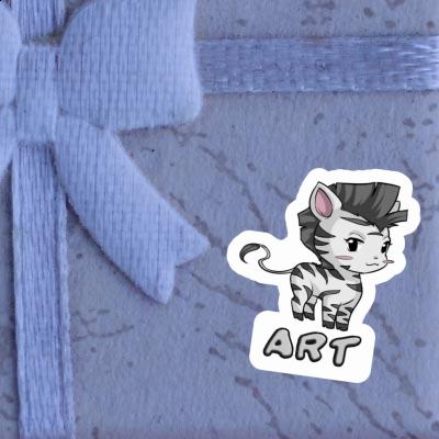Sticker Art Zebra Gift package Image