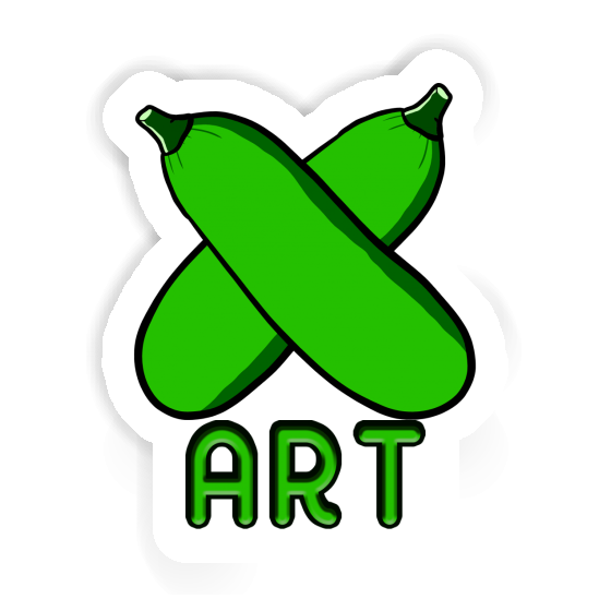 Courgette Autocollant Art Courgette Autocollant Art Image