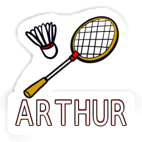 Sticker Badminton Racket Arthur Image