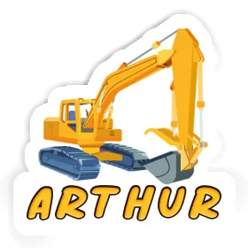 Arthur Sticker Excavator Image