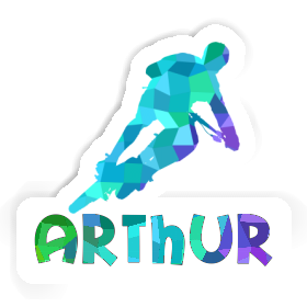 Arthur Autocollant Vététiste Image