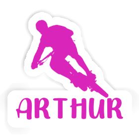 Arthur Autocollant Vététiste Image