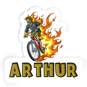 Mountainbiker Sticker Arthur Image