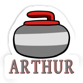 Sticker Arthur Curling Stone Image