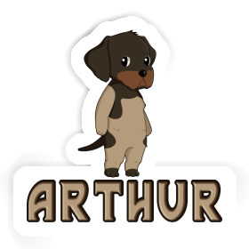 German Wirehaired Pointer Sticker Arthur Image