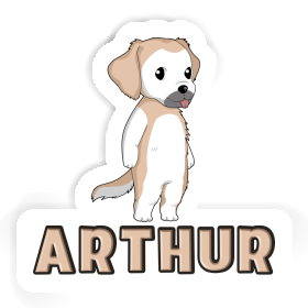 Sticker Golden Retriever Arthur Image