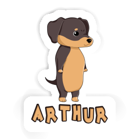 Sticker Arthur Dachshund Image