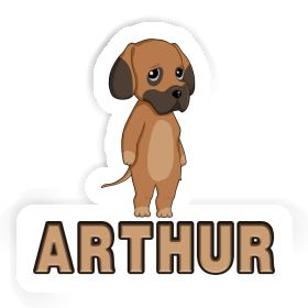 Arthur Sticker  Great Dane Image