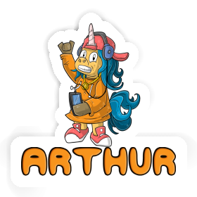 Sticker Hip-Hop Unicorn Arthur Image