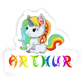 Sticker Arthur Unicorn Image