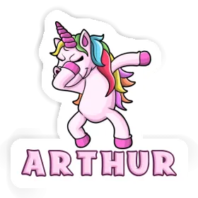 Arthur Sticker Dabbing Unicorn Image