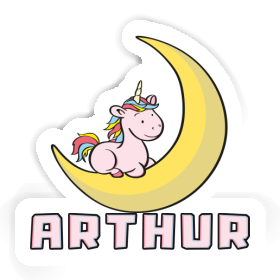 Sticker Arthur Moon Unicorn Image