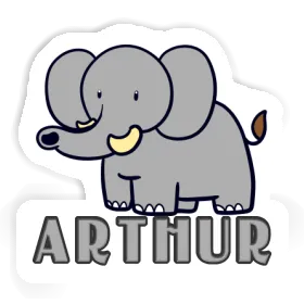 Elephant Sticker Arthur Image