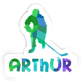 Hockey Player Sticker Arthur Image