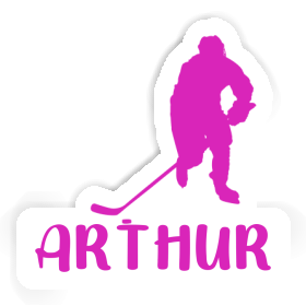 Hockey Player Sticker Arthur Image