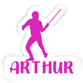 Arthur Sticker Fencer Image