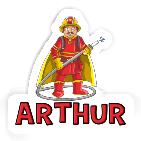 Sticker Arthur Firefighter Image