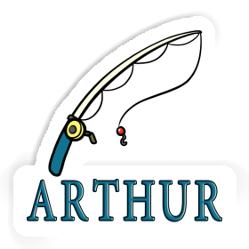 Sticker Fishing Rod Arthur Image