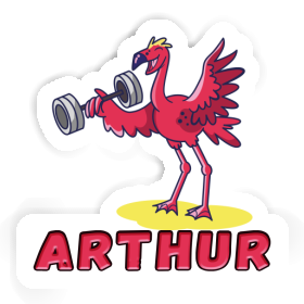 Sticker Arthur Weight Lifter Image