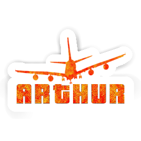 Sticker Airplane Arthur Image