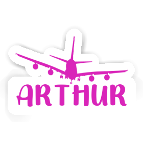 Arthur Sticker Airplane Image