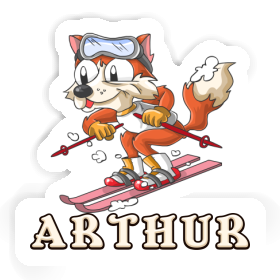 Sticker Skier Arthur Image