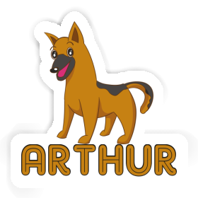 Arthur Sticker German Shepherd Image