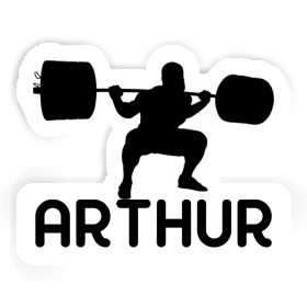 Sticker Arthur Weightlifter Image