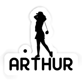 Sticker Golfer Arthur Image