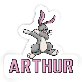 Dabbing Hare Sticker Arthur Image