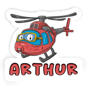 Arthur Autocollant Hélicoptère Image