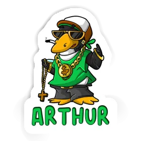 Hip-Hop Penguin Sticker Arthur Image