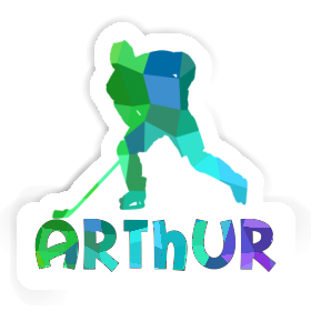 Arthur Sticker Hockey Player Image