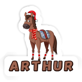 Arthur Sticker Christmas Horse Image