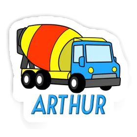 Sticker Mixer Truck Arthur Image