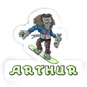 Sticker Boarder Arthur Image