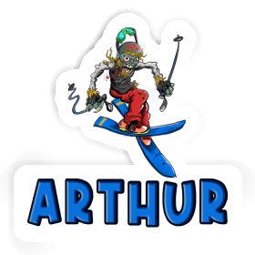 Sticker Arthur Freeride Skier Image