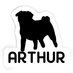 Sticker Pug Arthur Image