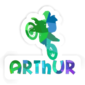 Arthur Sticker Motocross Rider Image