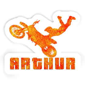 Arthur Sticker Motocross Rider Image