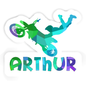 Sticker Arthur Motocross Rider Image