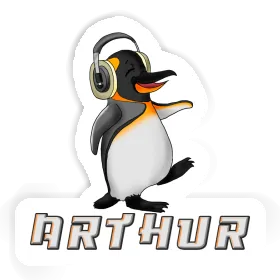 Sticker Music Penguin Arthur Image