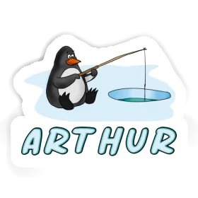 Sticker Arthur Fishing Penguin Image