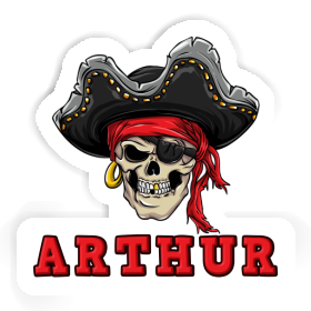 Sticker Pirate-Head Arthur Image