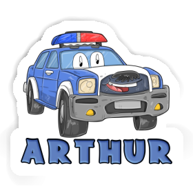 Arthur Sticker Police Car Image