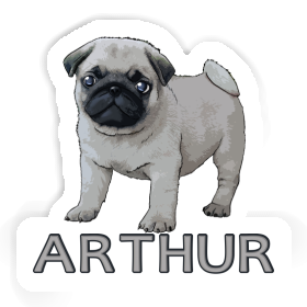 Sticker Arthur Pug Image