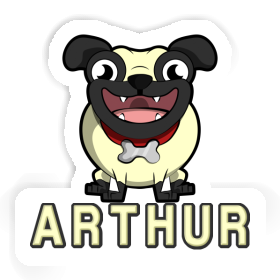 Sticker Pug Arthur Image