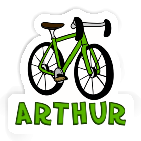 Arthur Sticker Racing Bicycle Image